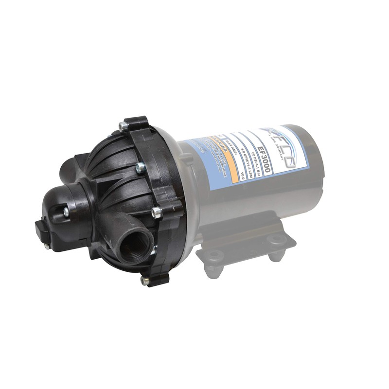 Everflo EF3000-KIT 12V Diaphragm Pump Head, Black