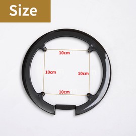 sundrerfect Chain Guard for Bicycles 28 Inch - Black, Sprocket Cover for 42Z & 44Z Chainrings, MTB Mudguard Made of Plastic, Easy Assembly, Durable