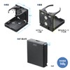 Sanwa Direct 200-STN078BK Drink Holder, Magnetic Mount, Foldable, Load Capacity