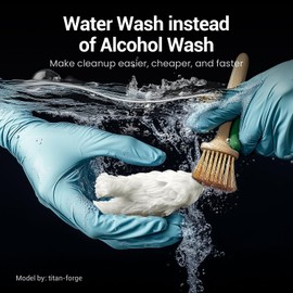 Uniformation 3D Printer Resin Water Washable Resin PLA Plant Based Resin,Biodegradable 405nm UV Curing Photopolymer Rapid for 4K 6K 8K LCD/DLP/SLA 3D Printer X60-White 1kg