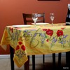 La Cigale Poppy Éclat Wipeable Tablecloth Spill Resistant Acrylic Coated
