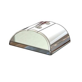 Taco F160276 Suproflex Rub Rail End Caps, Large, Stainless