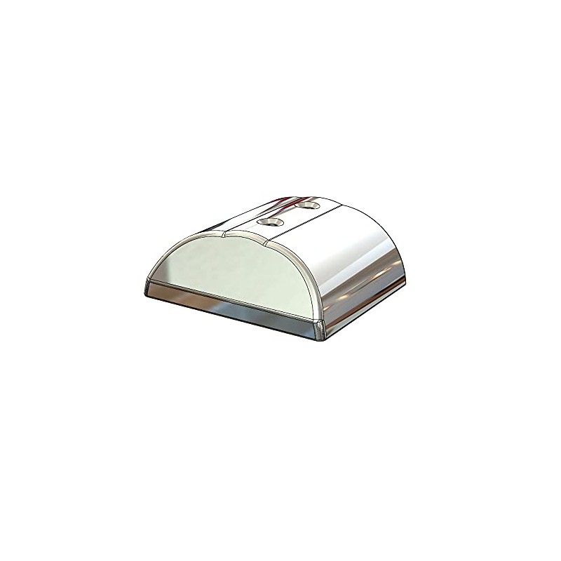 Taco F160276 Suproflex Rub Rail End Caps, Large, Stainless