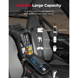 KEMIMOTO Storage Bag Upgrade EVA Rigid Material Compatible with CFMOTO ZForce 950 H.O/H.O.E.X. 2022-2024/2020-2022 ZForce 950 Sport G1 UTV Center Seat Bag Resistant Zippers Structured Storage Bags