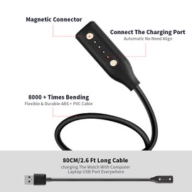 RuenTech Charging Cable for Bose Alto S M L Smart Glasses Charger for Bose Frame Portable Magnetic Adapter Rondo Soprano Tenor