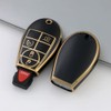 WSAuto Key Fob Cover No Cap Cover with Metal Keychain