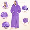 L'AGRATY Oversized Wearable Blanket Hoodie for Adults: Premium Sherpa Fleece