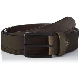 camel active Men's Nubuck Leather Belt, light brown