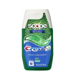 Crest Complete Whitening Plus Scope Tartar Control Toothpaste, Minty Fresh Liquid Gel, 4.6 Oz (130g) - Pack of 2