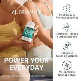 Marine Collagen Peptides Colageno Marino Hidrolizado Puro Vitaminas Cabello Piel Articulaciones Peptidos Proteina Omega Cápsulas