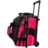 Pyramid Path Pro Deluxe Double Roller Bowling Bag (Black/Hot Pink)