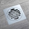 Square Floor Drain Thickened Stainless Steel Bathroom Tile Insert Floor
