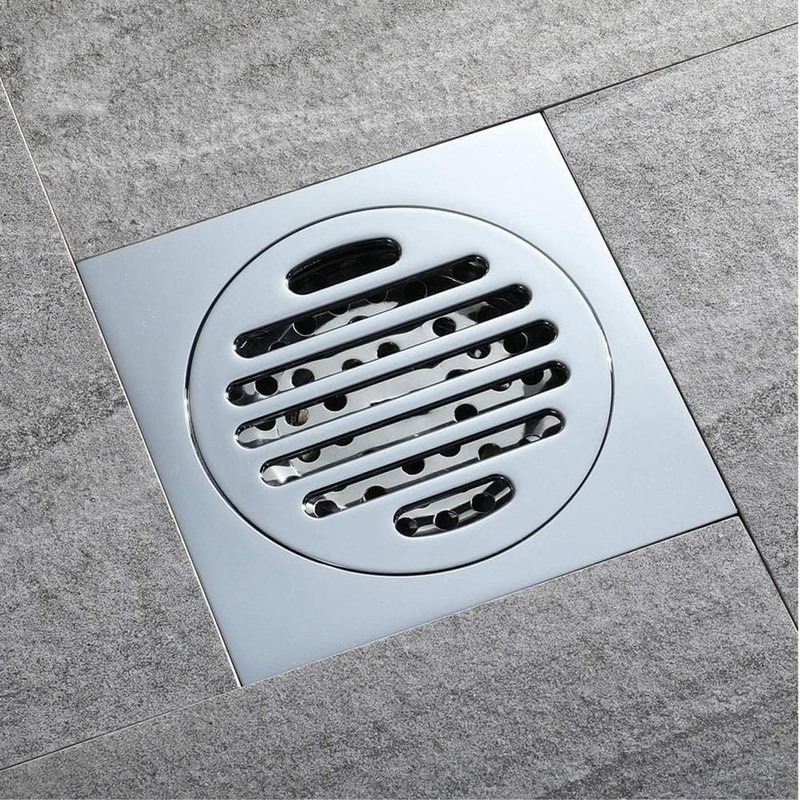 Square Floor Drain Thickened Stainless Steel Bathroom Tile Insert Floor