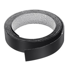 uxcell Black PVC Edge Banding, 1-1/8" x 9.84ft Pre-Glued Flexible Edge Banding for Furniture Repair & Restoration