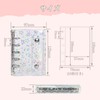 Transparent Girl M5 Sticker Binder Removable, Sticker Storage, Card Storage,