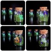 4 SET,Halloween Decor, Glow-in-the-Dark Ghost in a Jar, Halloween Party