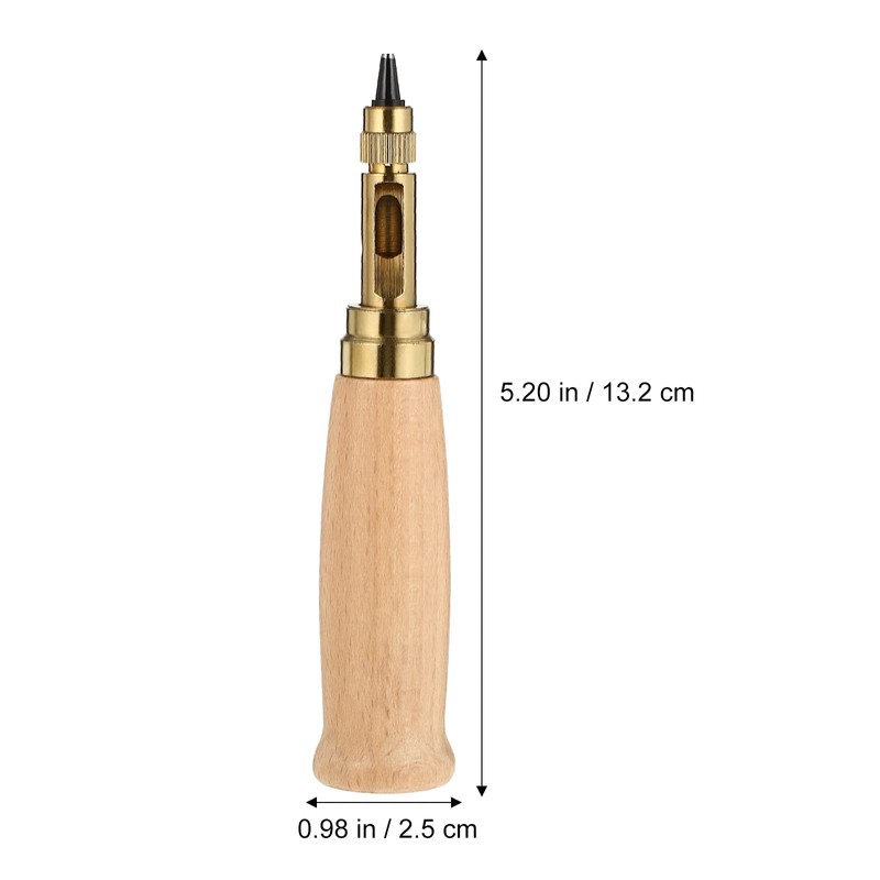 UKCOCO 6 Pcs Leather Alloy Steel Punch Set Automatic Hole