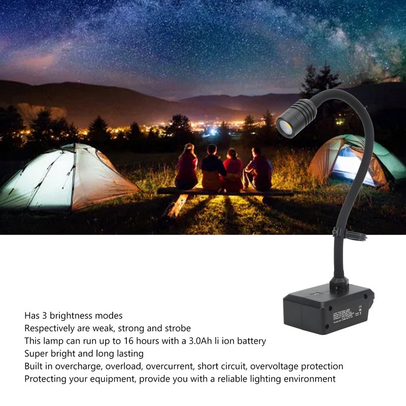 LED Gooseneck Lamp 3 Modes Car Maintenance Lamp 360 Degree