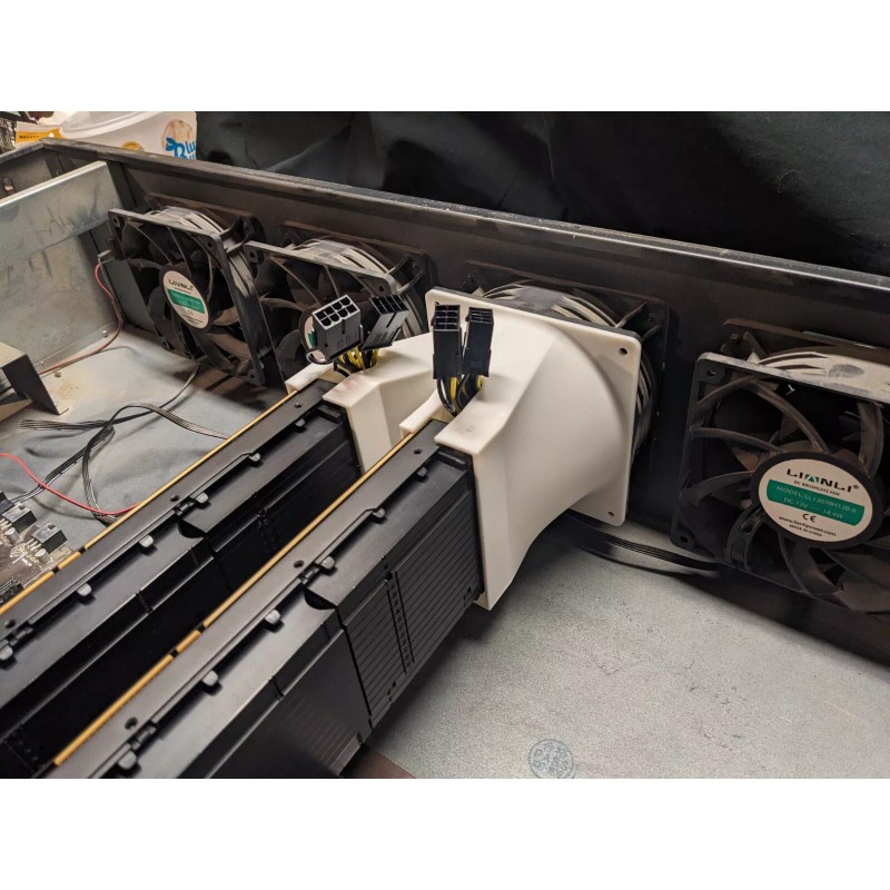 Nvidia CMP100 - 210 Dual Cooling Shroud 120mm fan -