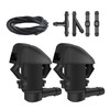 Windshield Washer Nozzles Kit, Windshield Washer Hose Kit with Connectors