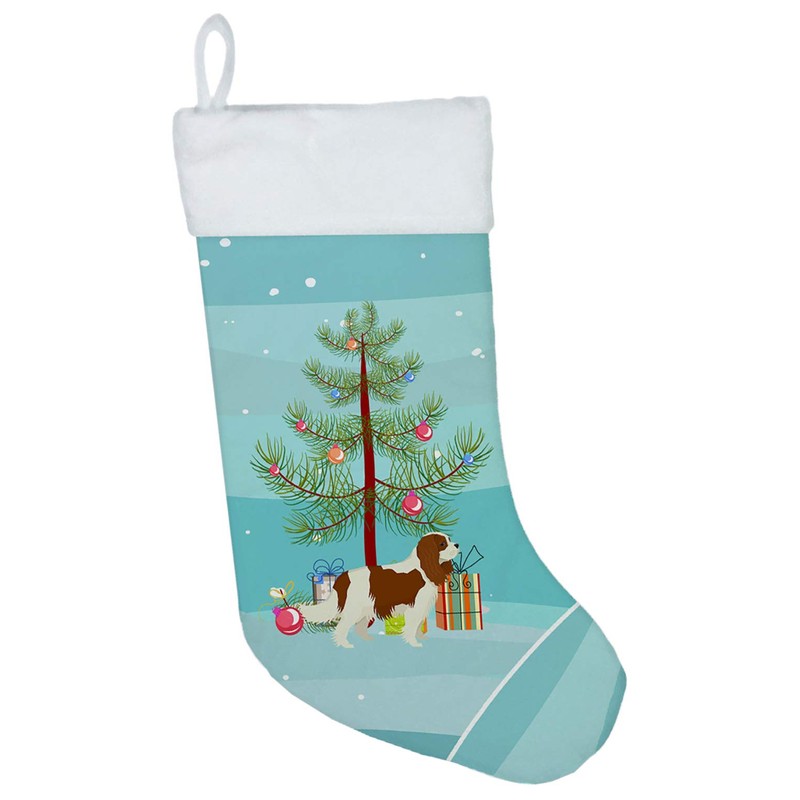 Caroline's Treasures CK3529CS Cavalier Spaniel Christmas Tree Christmas Stocking Fireplace