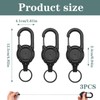 FveVqe 3PCS Retractable Keychain, Bearing force Durable Lanyard Retractable, Aesthetics