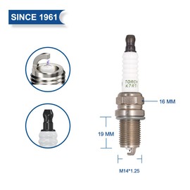 TORCH K7RTI Iridium Spark Plug Repalce for 2667/BKR7EIX, for 3290 5310/IK22 5348/IK22G, for Great Wall C20R/C30/M1/M2/M4, for GWPeri, for voleex, for Florid, OEM