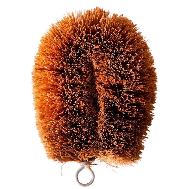 Pack of 2 Tawashi Coconut Coir Fiber Brushes, Natural Vegetable