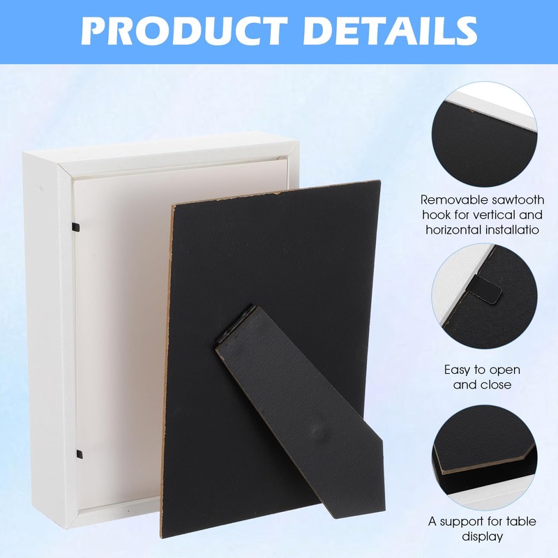 Tobeelec 6 Pack 5.6 x 7.6 Inches Shadow Box Frame,