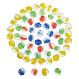 Flat Glass Gems,250g/50PCS Glass Stones Flat Bottom Beads for Home Decorative Art Craft Vase Filler,Aquarium Floral Stones Decorative,Craft Mosaics,Garden&Table Scatter Decor (Flower Color, 16-19mm)