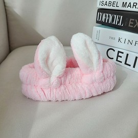 Rabbit Face Washing Headband Face Washing Headband Purple 10ea