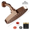 Rainfall Shower Head - 6" High Pressure Shower Heads -