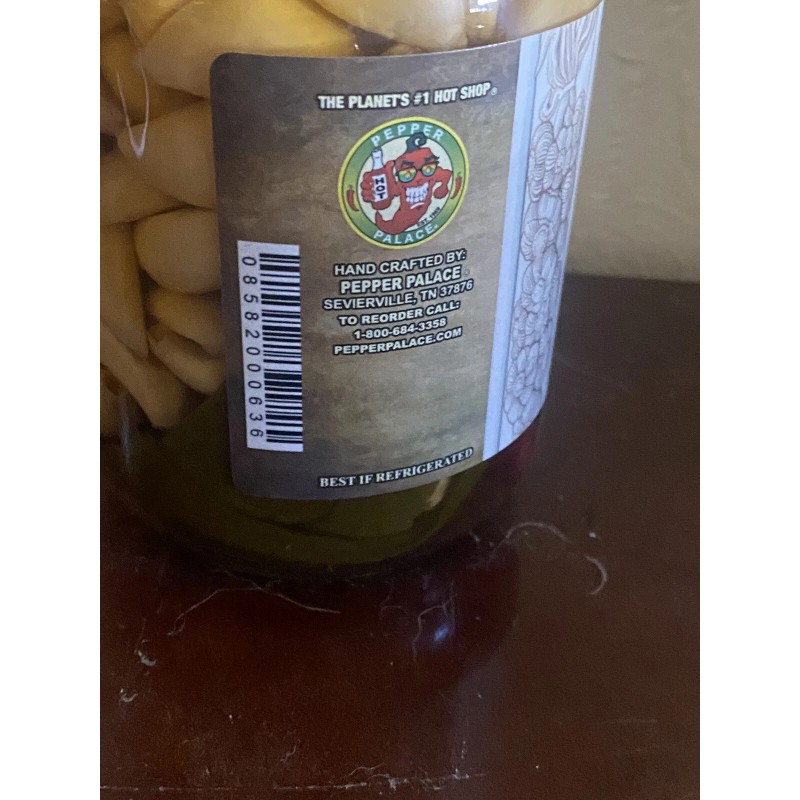 PEPPER PALACE SPICY PICKLED GARLIC - 16 OZ JAR BUY
