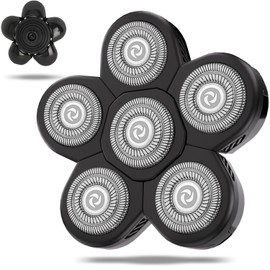 UPTARD Head Shaver Replacement Heads,Head Shaver Replacement Blades, Head Shavers for Bald Men,Head shavers for Men, Stainless Steel Rotary Blades for Electric Head Razor (black6)