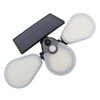 Solar Garden Lights Professional Waterproof 3 Heads Rotation High Power