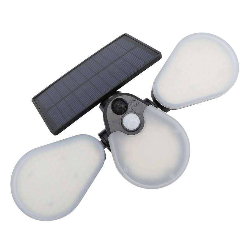 Solar Garden Lights Professional Waterproof 3 Heads Rotation High Power
