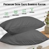Gogreen Bamboo Rayon Waterproof Pillow Protector, Breathable Pillow Cover, Cooling