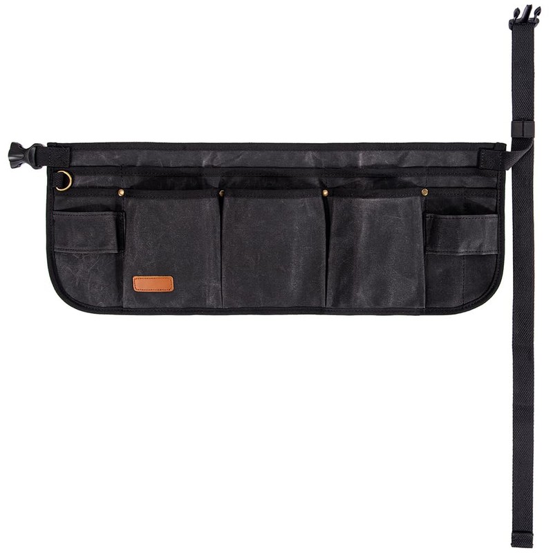 Tool Waist Apron, Heavy Duty Waxed Canvas Tool Belt, Waist