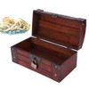 Vintage Wooden Storage Box Retro Hand Made Exquisite Jewelry Craft
