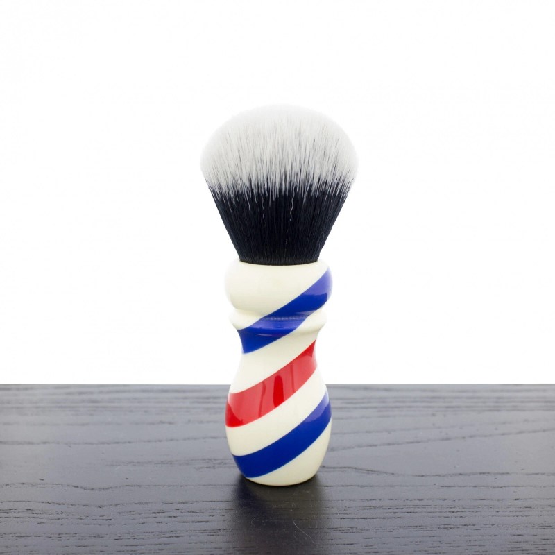 Yaqi Resin Barber Pole Style 24mm Tuxedo Knot Synthetic Shaving