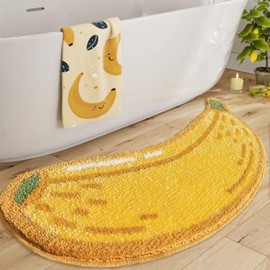 Vivi Bakie Bath Mat, Anti-Slip, Foot Wipe Mat, Washable, Bath Mat, Absorbent and Quick Drying, Entrance Mat, Washroom Mat, Comfortable, Cute, Soft, Kitchen Mat, 15.7 x 23.6 inches (40 x 60 cm