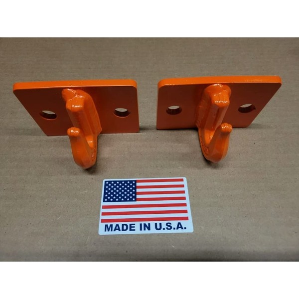 M.G.E. Products 5/16" Heavy Duty Steel Bolt On Grab Hooks