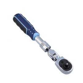 AB Tools-Toolzone 1/4" Drive Extendable + Flexible Ratchet Socket Driver 72 Teeth Quick Release