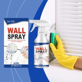 Jue-Fish Strong Wall Spray Mildew Cleaner Removes Mouldy Stains From Walls Tiles 2 fl oz