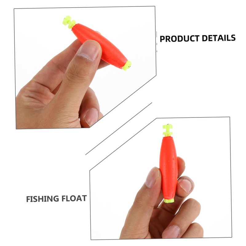 KOMBIUDA 10pcs Fishing Floats Bright Fishing Accessories for Easy Visibility