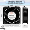 GOLDMAN SERVICE Axial Fan for Fireplace Cassette Insertable High Temperature