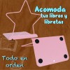 J.H. Company Sujetador Libros Estrella Kawaii Metalico Escritorio Sx-925