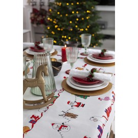 Fun Christmas Tablecloth - Christmas Table Cloths (220cm x 150cm, Fun)