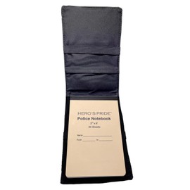 Hero's Pride Nylon Ballistic Notepad Case, Law Enforcement Duty Gear, Notepad Included, 3-3/8" x 5-5/8", Large