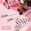 SOYOK Makeup Brush Set, Premium Synthetic 14 Pcs Makeup Brushes,